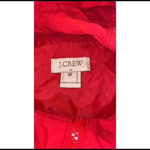 J.Crew Red Rain Jacket - Picture 2 of 3